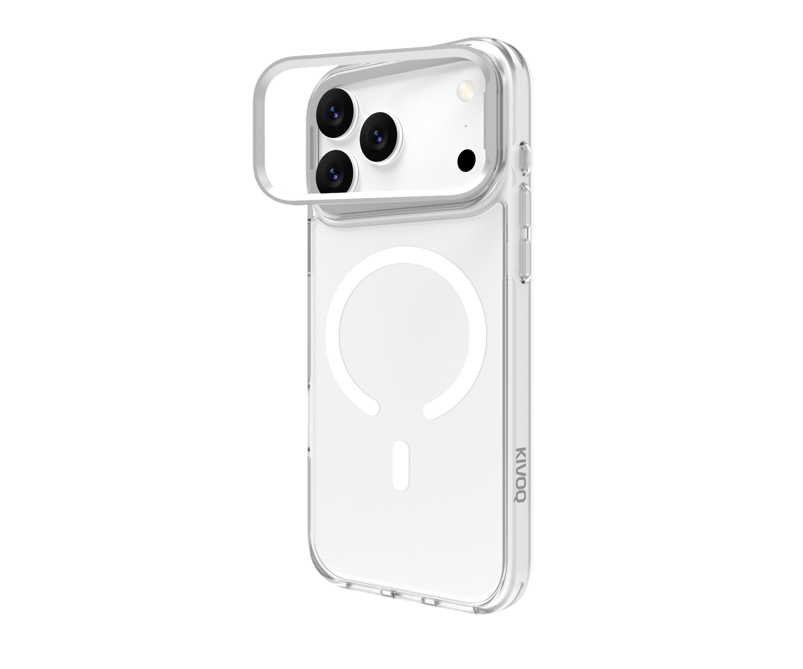 KlarMag FrameStand Pro, TPU+PC Clear Mag Case with Lens Frame Stand iPhone 18 Pro